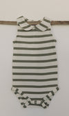 DELILAH SUIT | DRIED HERB UNDYED STRIPE